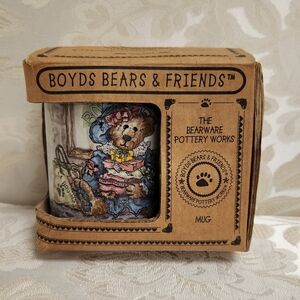 Boyds Bears & Friends Coffee Tea Mug Born To Shop The Bearware Pottery Works